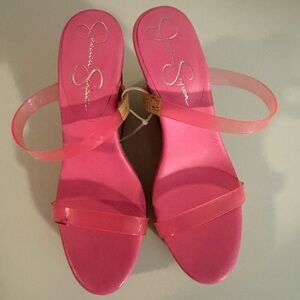 Jessica Simpson high heel wedge sandal